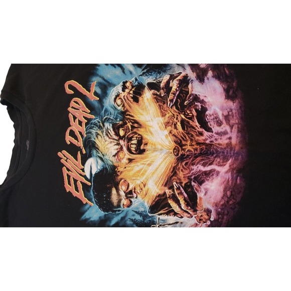 Evil Dead 2‎ Shirt Mens Size 2X Licensed Pop Culture Movie Retro Tee Black - Picture 5 of 11